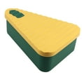 thumbnail image 3 of Caja de pizza de silicona de grado alimenticio, accesorio reutilizable para el hogar y la cocina, multiusos. S Amarillo Verde, 3 of 9