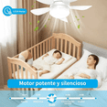 thumbnail image 3 of Ventilador De Techo Lampara 6 Aspas Control Remoto 3 Velocides Xtellar blanco, 3 of 3