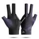 thumbnail image 3 of Guantes de billar con dedos abiertos, poliéster transpirable, entrenamiento amateur (negro cian), 3 of 4