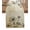 Tan, variant on Purple Tulip Buds Short Table Runners 36 Inches, Cotton Linen Fabric Table Runner Dresser Scarf, Botanical Floral Rustic Retro Farm Tablerunner for Party/Kitchen/Dinner/Wedding Decor 13''x36''