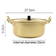 thumbnail image 2 of Prettyui Ramen Pot, Fast Korean Noodle Cooker, 3 Minute Boiler for Soup Pasta Egg, Easy Light Cookware with Lid 20CM, 2 of 7