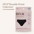 thumbnail image 2 of DivaCup - DIVA Reusable Period Underwear - Black Bikini XL-XXL, 2 of 7