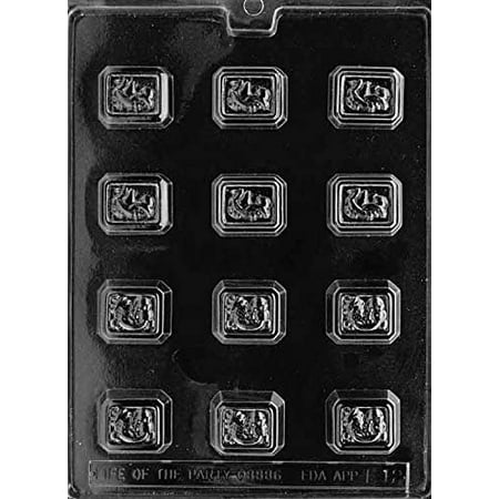 

Candyland Crafts ASSORTED FILLED FRUITS Chocolate Candy Soap Mold Combo | Food Safe Plastic Durable and Reusable Chocolate Making Mold - F012 - (2 Pack)