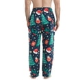 thumbnail image 3 of Onimisc Mens Christmas Pajama Pants Flannel Plaid Cotton Sleep Lounge Pants Warm Sleepwear Pants PJ Bottoms with Pockets and Button Fly, 3 Pack, 3 of 10