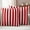 Dark Red, variant on Burnt Orange Striped Outdoor Waterproof Throw Pillow Covers 26x26 Set of 2, Thanksgiving Orange White Stripes Decorative Pillowcases Cushion Pillowcase for Couch Sofa Patio Outside Pillow Protector