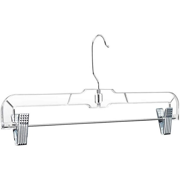 Metronic Pant Hangers with Clips, Plastic Hangers, Clothes Hangers, 25
