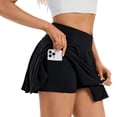 thumbnail image 2 of ZenCart Women Yoga Skort A-Line Style Yoga Sport Skirt with Liner Solid Color Comfortable Fabric Versatile Skirt, 2 of 8
