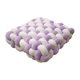 thumbnail image 2 of Almohada con nudo, cojín de felpa tejido para niños y niñas, cojín decorativo de estilo nórdico, cojín de suelo para sofá Tatami, sala de oficina Blanco y morado Soledad cojín de suelo, 2 of 10