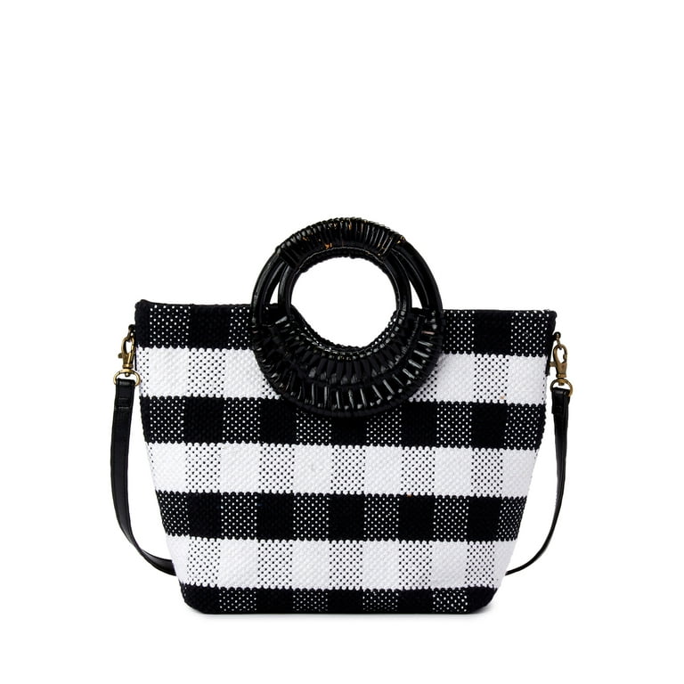 Twig Arrow Women's Synthetic Crossbody Tote Bag with Wicker