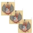 thumbnail image 7 of 5 PCS Rock Wings Guitar Baby Muslin Washcloths, Vintage USA Flag Soft Absorbent Face Towel Burp Cloths Cotton Bath Wipes Infant Wash Cloth for Newborn Boys Girls, 7 of 7