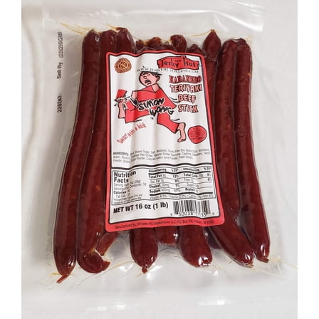 The Jerky Hut Habanero Teriyaki Beef Sticks, Gluten-Free, 1 lb.