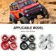 thumbnail image 3 of Llantas de Metal Bewildely RCGOFOLLOW de aleación de aluminio a prueba de golpes 1/24 Rc Axial SCX24 Plata, 3 of 6