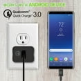thumbnail image 5 of Cellet Wall Charger for Coolpad Illumina - 18 Watt [Qualcomm Certified Quick Charge 3.0] USB Wall Charger with Detachable Micro USB Cable (4 feet) and Atom Cloth for Coolpad Illumina, 5 of 9