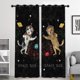 thumbnail image 3 of Cortinas de baño 2 piezas de impermeables, cortinas de ventana de secado , cortina de lavable para cocina, sala de , , , Perro 210x230cm, 3 of 9
