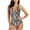 AA, variant on One Piece Swimsuit Women Flower Printed Front Ruched Swimwear Bathing Suit Monokini Back Adjustable Strap Athletic Swimwear