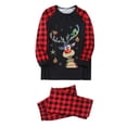 thumbnail image 1 of Christmas Family Pajamas With Santus Deer Print Long Sleeve Design For Family Matching Night Sleeping, 1 of 1