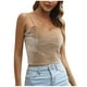 thumbnail image 1 of Chaleco de tirantes para mujer con escote en V y abertura inferior en el pecho, 1 of 8