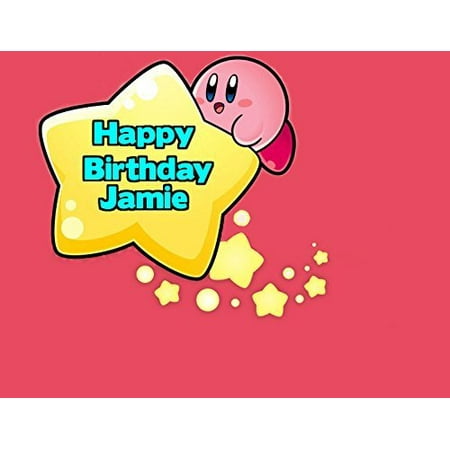 kirby edible image photo cake frosting icing topper sheet