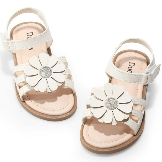 Harvest Land Toddler Girls Sandals Comfort Open Toe Flat Sandals with