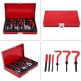 thumbnail image 4 of Kit de reparación de roscas, M6/M8/M10 88 piezas Juego de herramientas de reparación de roscas Insertos roscados Herramienta de reparación automotriz compatible JFHHH pequeña, 4 of 5