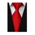 thumbnail image 1 of Corbata Wehug LD0050 tejida en seda roja 145 cm x 8 cm, 1 of 6