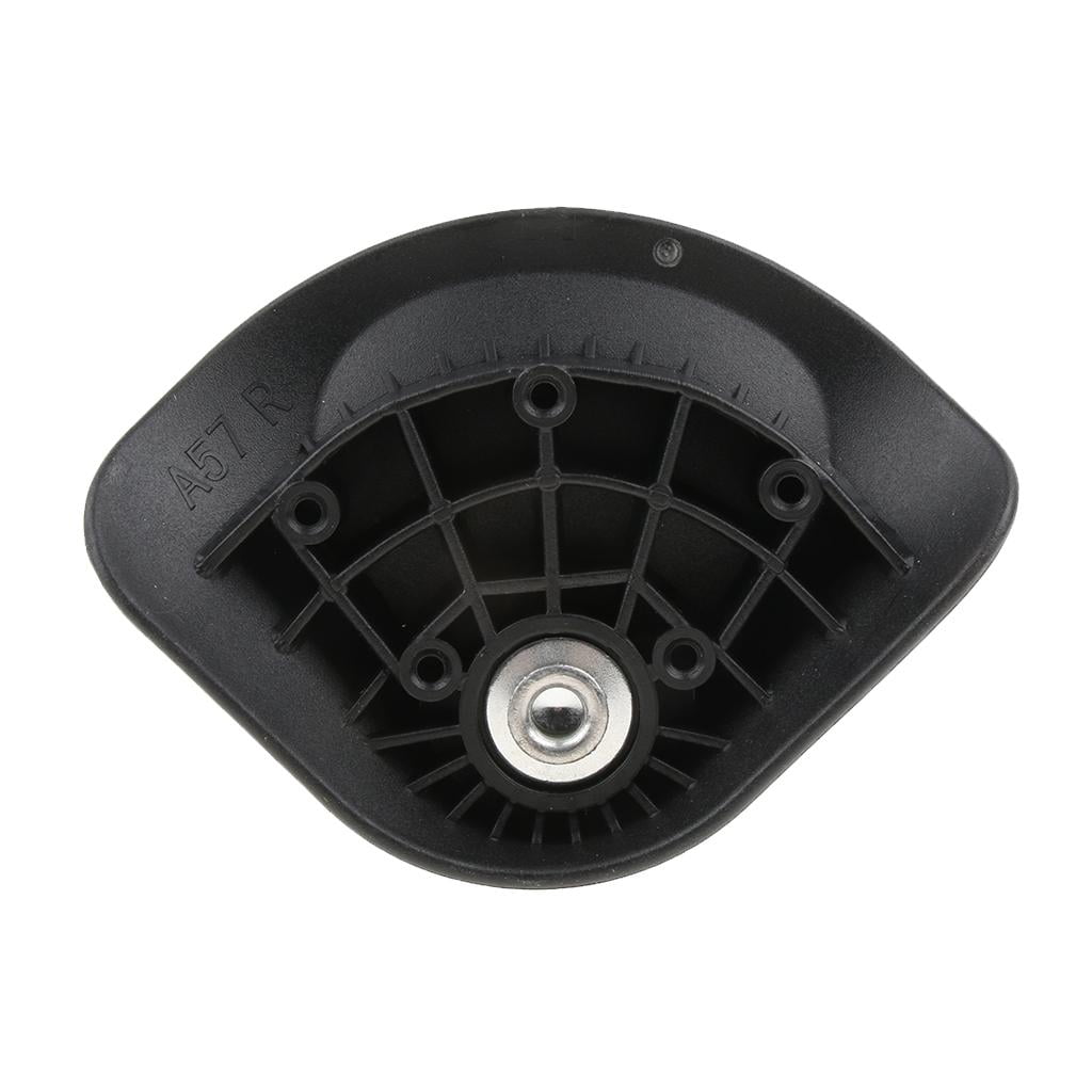 2 Pieces A57 Suitcase Luggage Wheels Replacement Swivel Mute Casters for Trolley Black - Easy Installation