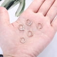 thumbnail image 6 of Jstyle Daith Earrings 16G Stainless Steel Cartilage Helix Tragus Nose Hoop Piercing Jewelry 8MM 10mm CZ Hinged Septum Rings, 6 of 7