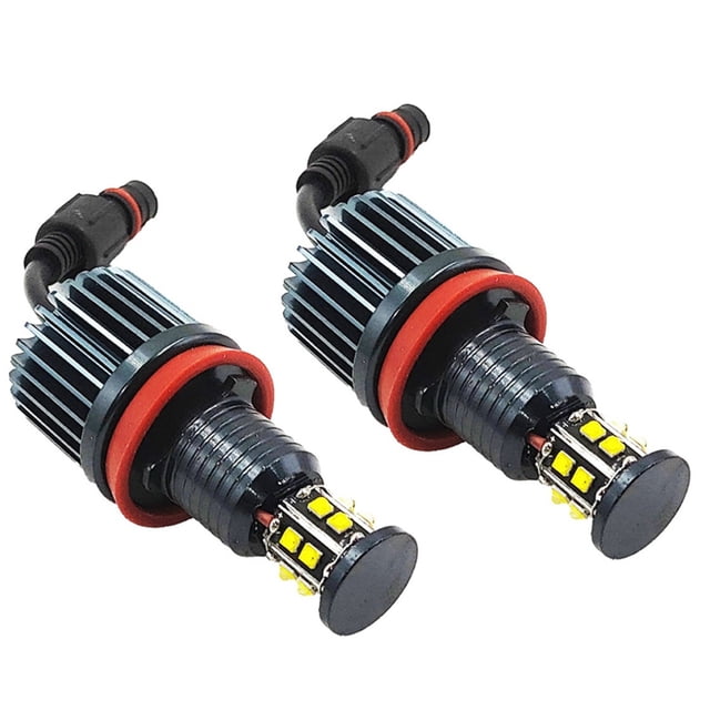 2 uds 120W H8 LED Auto faro de coche anillo de ojo de Ángel bombilla para BMW E82 E87 E88 E90 E91 E92 E93 E60 E61 E63 E64 E84 X1 E70 X5 E71 E72 X6 E89 Z4 Canbus sin errores