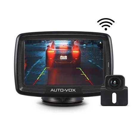 Auto-Vox CS-2 Wireless Backup Camera Kit With 4.3’’ Monitor & Rear View Camera For Truck, Van, Camping Car, SUV Car Backup Camera System