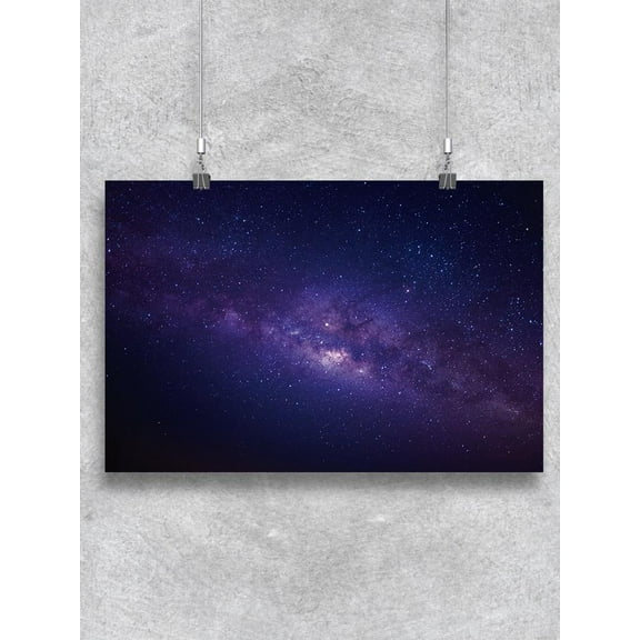 Milky Way Galaxy With Stars Poster -Image by Shutterstock