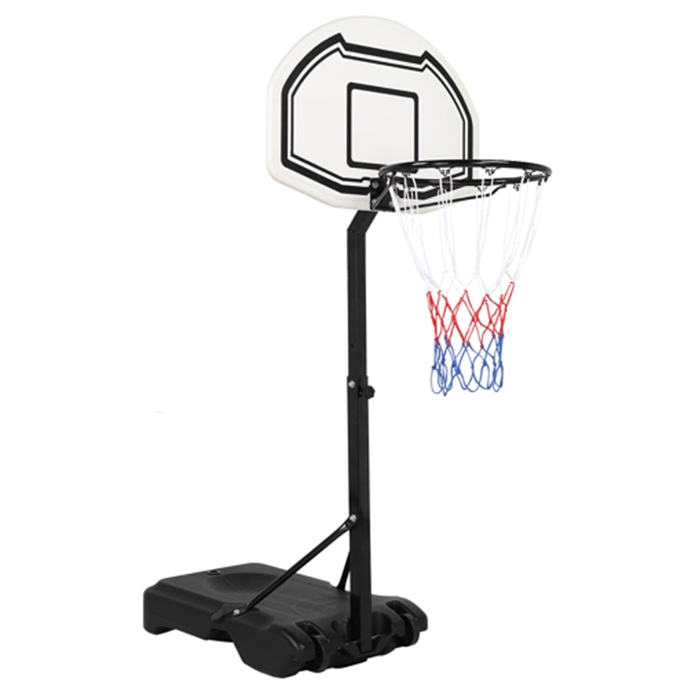 Pool Basketball Hoop, Kids Adults Basketball Goal for Pool, Mini Wheels