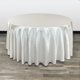 thumbnail image 1 of Fundas Para Sillas: Mantel Redondo De Satén De 120 Pulgadas, Manteles Redondos De Color Marfil Para Mesas Redondas De Banquete De 5 Pies, 1 of 1