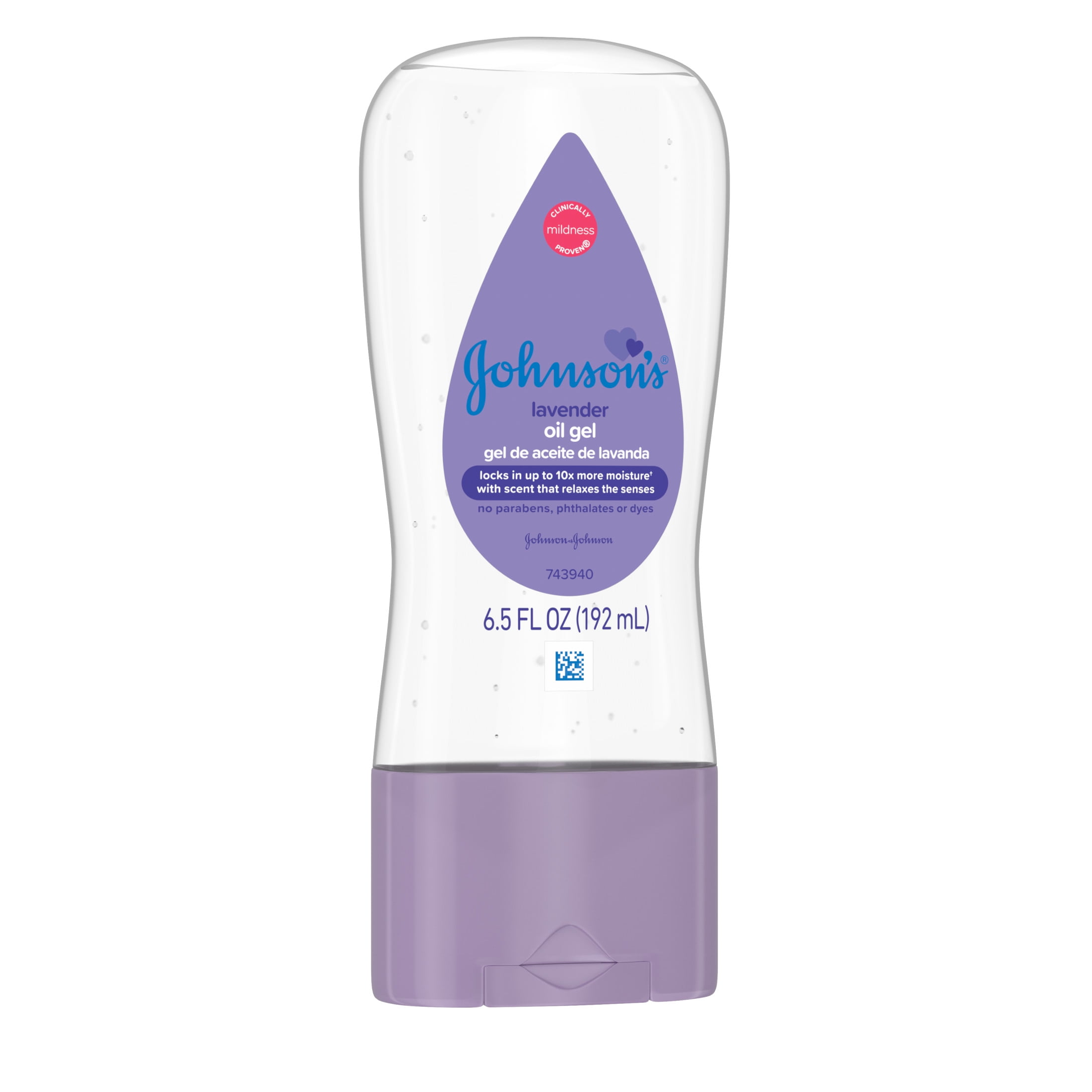 Johnson's Baby Moisturizing Oil Gel with Lavender Scent, 6.5 fl. oz