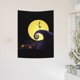 thumbnail image 3 of Tapiz de pared de Pesadilla antes de Navidad para sala de estar, dormitorio, mantas de pared para dormitorio, póster de fondo de fiesta de arte de pared, 29 x 37 pulgadas, negro, 3 of 8