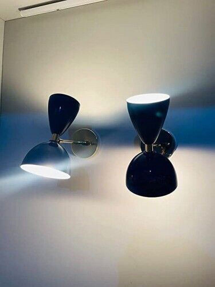 Wall Pair Modern Italian Sconce Lamps Lights Fixture Light Sconces Blue