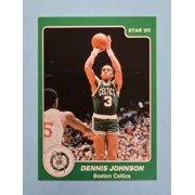 Collectible 1984-85 Star The Star Co Dennis Johnson Boston Celtics #4 Basketball Card Boston Celtics NBA Basketball Trading Card