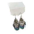 thumbnail image 3 of Pendientes colgantes Decoración Boho Drop Pendientes para Halloween Cosplay Azul, 3 of 8