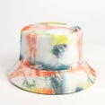 thumbnail image 2 of Xfvqtps Men and Women Fisherman Hats Gradient Color Painted Tie Dyed Double Sided Fisherman Hats Wear Outdoor Sunscreen Sun Hats On Both Sides Army Green, 2 of 5