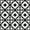 Black/White Design 01, variant on Mi Alma Floral Black White Tile Stickers - Removable Vinyl 4x4, 24 pcs