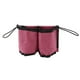 thumbnail image 5 of Portavasos de viaje para equipaje con capacidad para dos tazas, carrito plegable y lavable para equipaje, portavasos para maletas de todos los tamaños, asas, color rojo rosa, 5 of 12