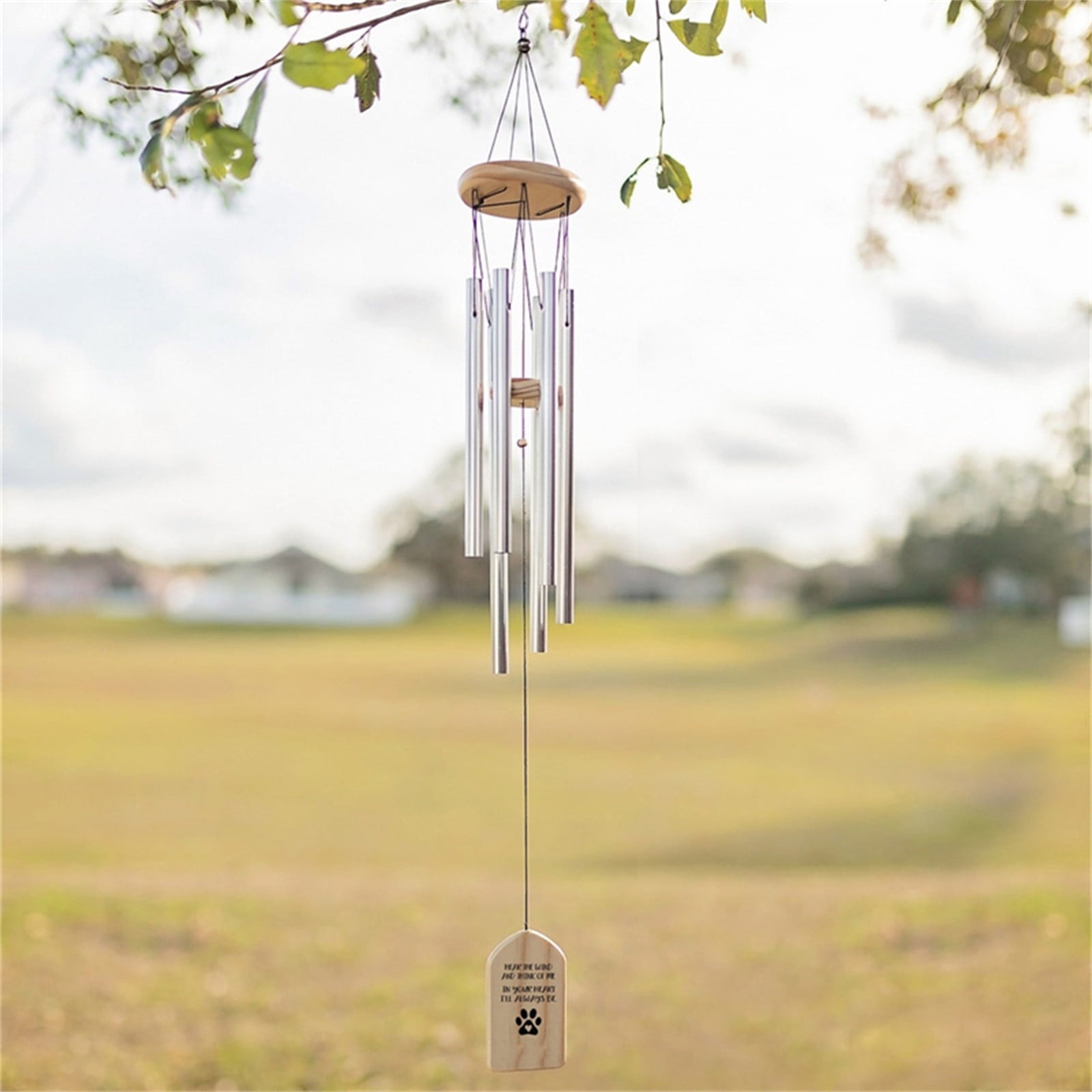 JilgTeok 3 Packs Pet Customized Memorial Wind Chimes Customized Wind Chime Mourning Commemorative Gift for Dog Cats Pet Lover Owner