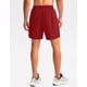 thumbnail image 3 of Pantalones cortos para correr Pudolla para hombre, entrenamiento, atlético, rojo, XS, 3 of 7