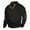 #_001Black, variant on Hogleaql Mens Sweaters and Pullovers Knitted 1/4 Button Up Casual Stand Collar Sweater Elbow Patches Fall Winter Long Sleeve Pullover Black S