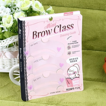 3 Styles Brow Shaping Guide Template Eyebrow Drawing Card Make-Up