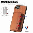 thumbnail image 3 of Feishell Back Flip Wallet Case for iPhone 16e,Drop Protection Luxury PU Leather Magnetic Closure RFID Blocking Card Slots Flip Kickstand Support Car Mount Phone Case for Women Men,Brown, 3 of 9
