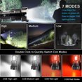 thumbnail image 3 of Wangscanis Rechargeable Flashlights, XHP50 Super Bright 1500mAh Battery Zoomable Waterproof 5-Mode, 3 of 7