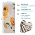 thumbnail image 2 of Newspaper Text Sunflower Pattern Hot Yoga Mat Towel Non Slip for Hot Yoga - Quick-Drying Yoga Mat Cover with 4 Corner Pockets with Travel Bag - Hot Yoga Towel Non Slip 74"x26", 2 of 6