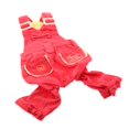 thumbnail image 1 of Ropa para perros jinwen Disfraces Perro Jean Overoles Rojo, 1 of 8