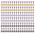 thumbnail image 1 of Medallas favide de 96 piezas en oro, plata y bronce de 5 cm para premios, 1 of 7