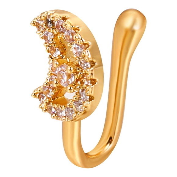 Xihbxyly Aros Nasales con Clip, Elegantes Aros Sin Perforar, Ajustables, Cómodos de Acero Inoxidable, Ideales para Cumpleaños, Aniversarios y San Valentín. Accesorio de Moda para Mujer.